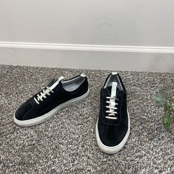 The Good Shoe Sneakers By Grenson Womens Suede Leather Sneakers Black UK 5 US 8 - Picture 1 of 10